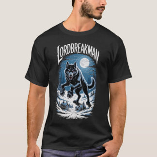 Camiseta Arte de lobo de fantasía oscura para fans