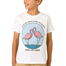 Arte de Logo de Negocio Flamingo Foto Cita Niño