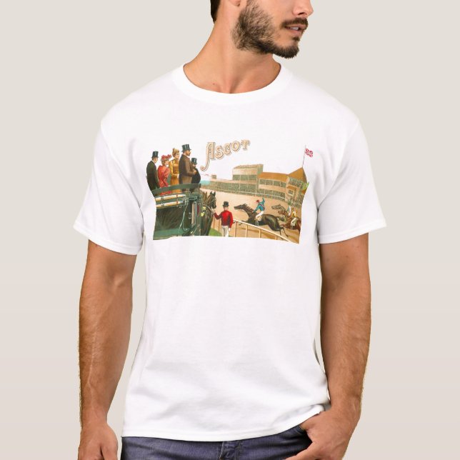Camiseta Arte de Londres de la carrera de caballos del (Anverso)