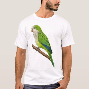 Camiseta Arte de Loro Monje Cotorra Quaker Amante de las Av