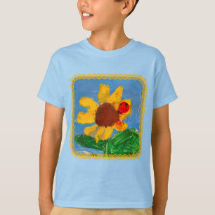Camiseta "Arte de los niños" de girasol