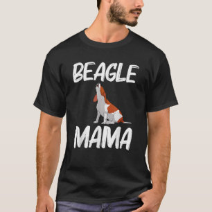 Camiseta Arte de mamá Beagle para mujeres mamá madre perro