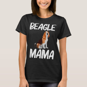Camiseta Arte de Mamá Beagle para Mujeres Mamá Madre Perro 