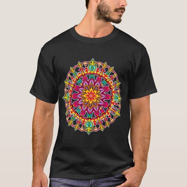 Camiseta Arte de Mandala (Anverso)