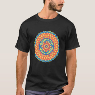 Camiseta Arte de Mandala de Flor Meditación para la Paz y Y