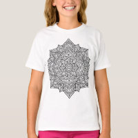 Arte de Mandala de Línea Negra Intrincada