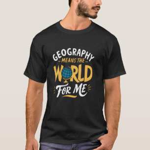 Camiseta Arte de Mapa Mundial Explorador de Geografía - Tem