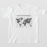 Arte de Mapa Mundial Náutico Blanco y Negro
