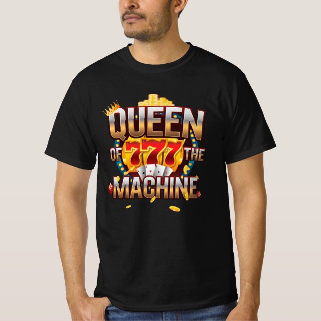 Camiseta Arte de máquinas tragaperras de casino (Anverso)