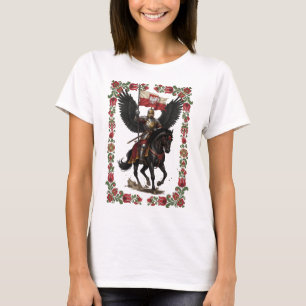 Camiseta Arte de marco folclórico del húsar polaco