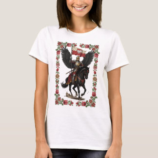 Camiseta Arte de marco folclórico del húsar polaco