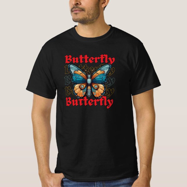 Camiseta Arte de mariposa (Anverso)