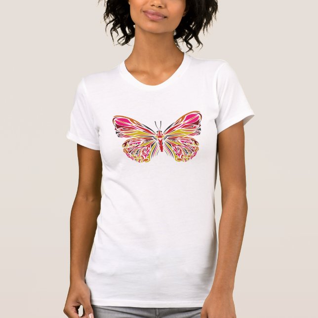Camiseta Arte de mariposa (Anverso)