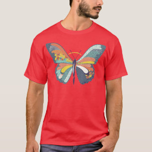 Camiseta Arte de mariposa de patrón japonés por Tobe Fonsec