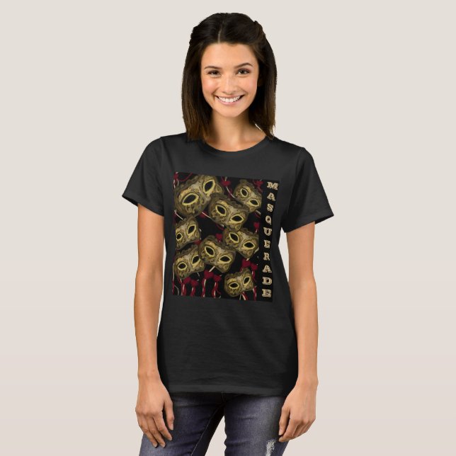 CAMISETA ARTE DE MÁSCARAS  (Anverso completo)