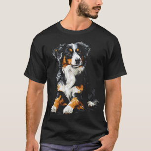 Camiseta Arte de mascota de perro pastor australiano austra