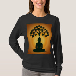 Camiseta Arte de Meditación Buda del Árbol Bodhi - Espiritu