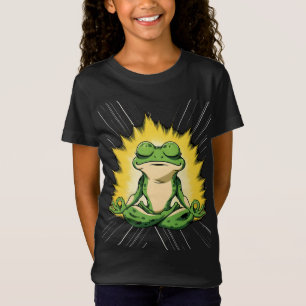 Camiseta Arte de Meditación de la Rana Zen Super Saiyan Glo