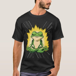 Camiseta Arte de Meditación de la Rana Zen Super Saiyan Glo