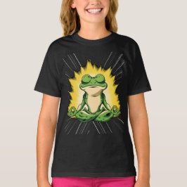 Camiseta Arte de Meditación de la Rana Zen Super Saiyan Glo