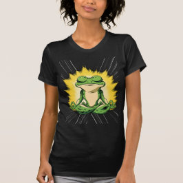 Camiseta Arte de Meditación de la Rana Zen Super Saiyan Glo