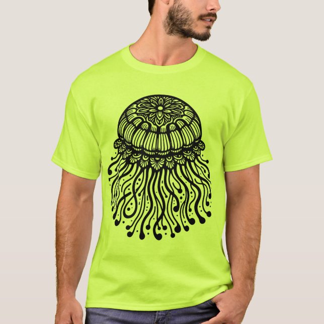 Camiseta Arte de Medusas Naturales (Anverso)