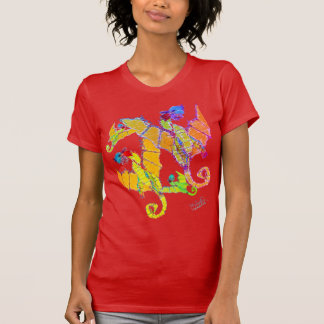 Camiseta Arte de Micheal Raglan Dragon Shirt