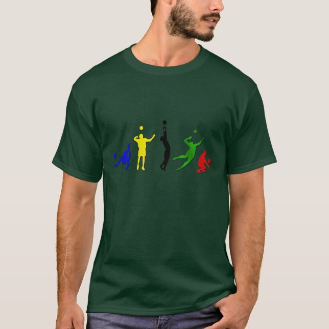 Camiseta Arte de Mintonette del equipo del voleibol de los (Anverso)