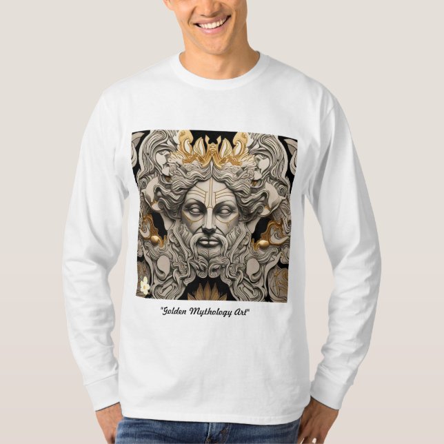 Camiseta "Arte de mitología dorada" (Anverso)