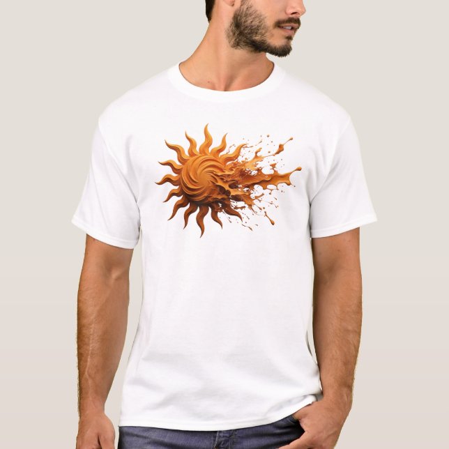 Camiseta Arte de Moda ABSTRACTO SOL Elegante y con Estilo (Anverso)