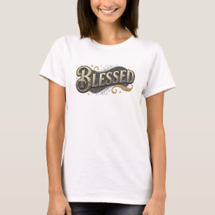 Camiseta Arte de moda BLESSED 2D elegante y con estilo