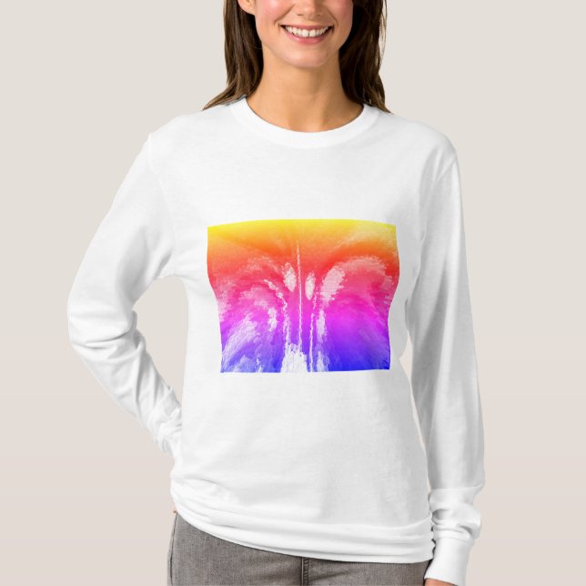 Camiseta Arte de moda de hielo y sol de invierno (Anverso)