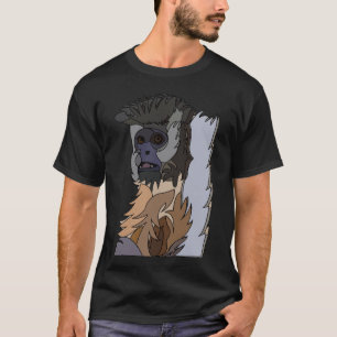 Camiseta Arte de mono capuchino