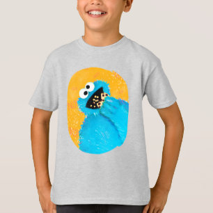 Camiseta Arte de Monstruo de Cookie de Plaza Sésamo