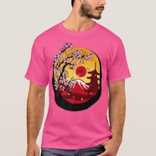 Camiseta Arte de montaña japonés de Guay, gra vista japones