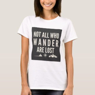 Camiseta Arte de montaña para los que no están perdidos