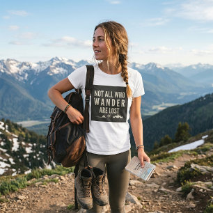 Camiseta Arte de montaña para los que no están perdidos