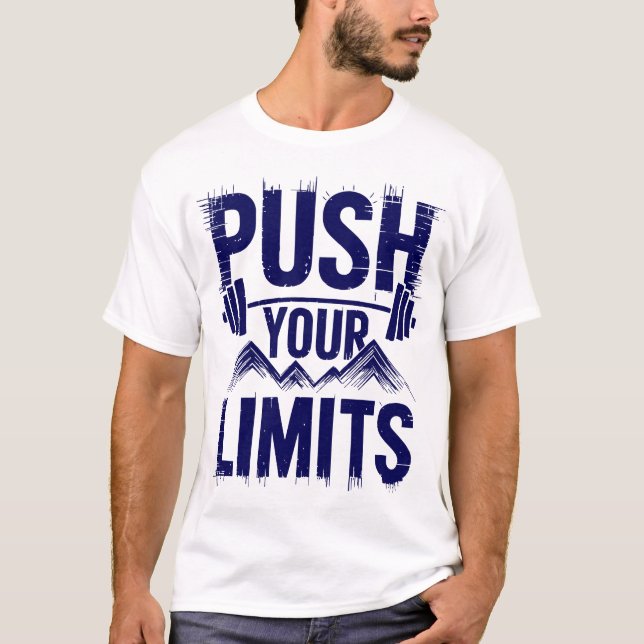 Camiseta Arte de motivación de gimnasio de alta energía par (Anverso)