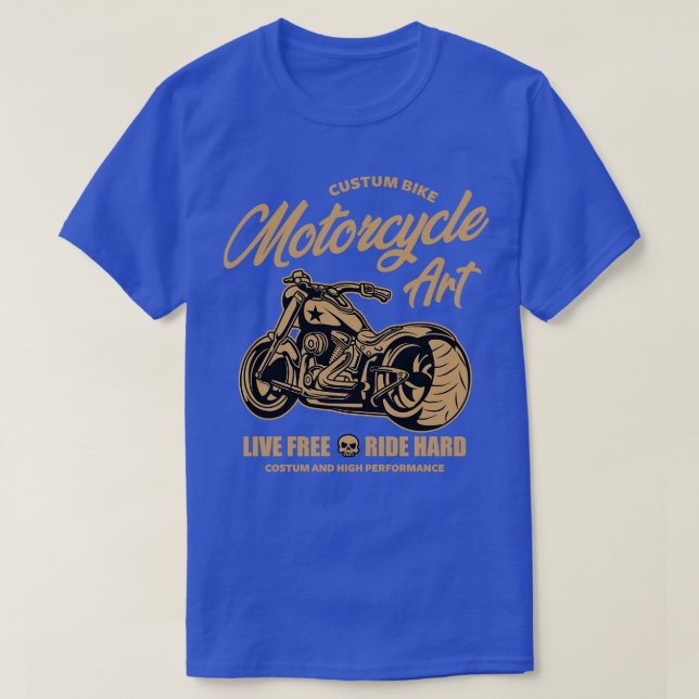 CAMISETA ARTE DE MOTOCICLETA PERSONALIZADA (Diseño del anverso)