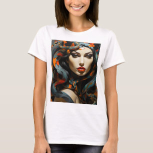 Camiseta Arte de mujer serpiente