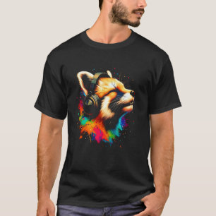 Camiseta Arte de música para auriculares Cool Fossa Navidad