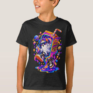 Camiseta Arte de neón de criatura de fantasía psicodélica c