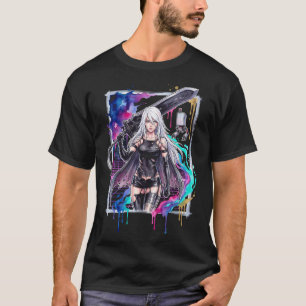 Camiseta Arte de NieR Automata A2 Androide Rogue Modo Berse