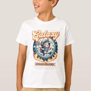 Camiseta Arte de niña astronauta de aventura en la galaxia