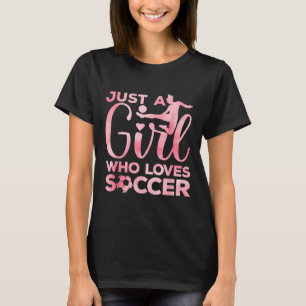 Camiseta Arte de niña futbolista para niñas niños niñas muj
