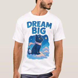 Camiseta Arte de Nubes y Estrellas Caprichosas