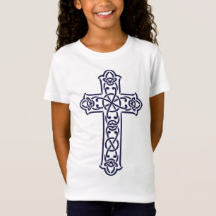 Camiseta Arte de Nudillo Gráfico de Cruz Celta