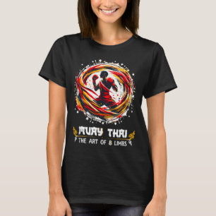 Camiseta Arte de Ocho Miembros Boxeo Tailandés MMA Kickboxi