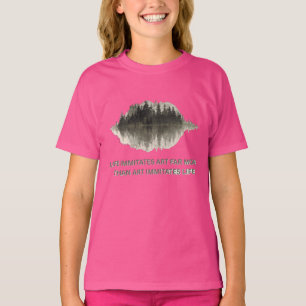 Camiseta Arte de onda sonora del bosque Cita Vibra inspirad