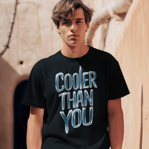Camiseta Arte De Palabra De Hielo Congelado - Más Frío Que 